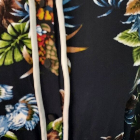 Zara Tropical Print Wide Leg Jumpsuit Size XS - Picture 12 of 16